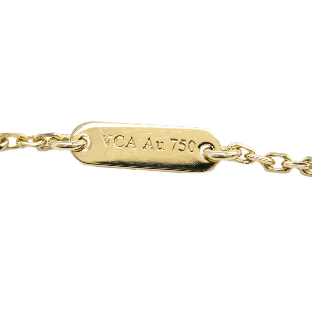 Van Cleef & Arpels 18K Yellow Gold and Onyx Vintage Alhambra Pendant Necklace - 4