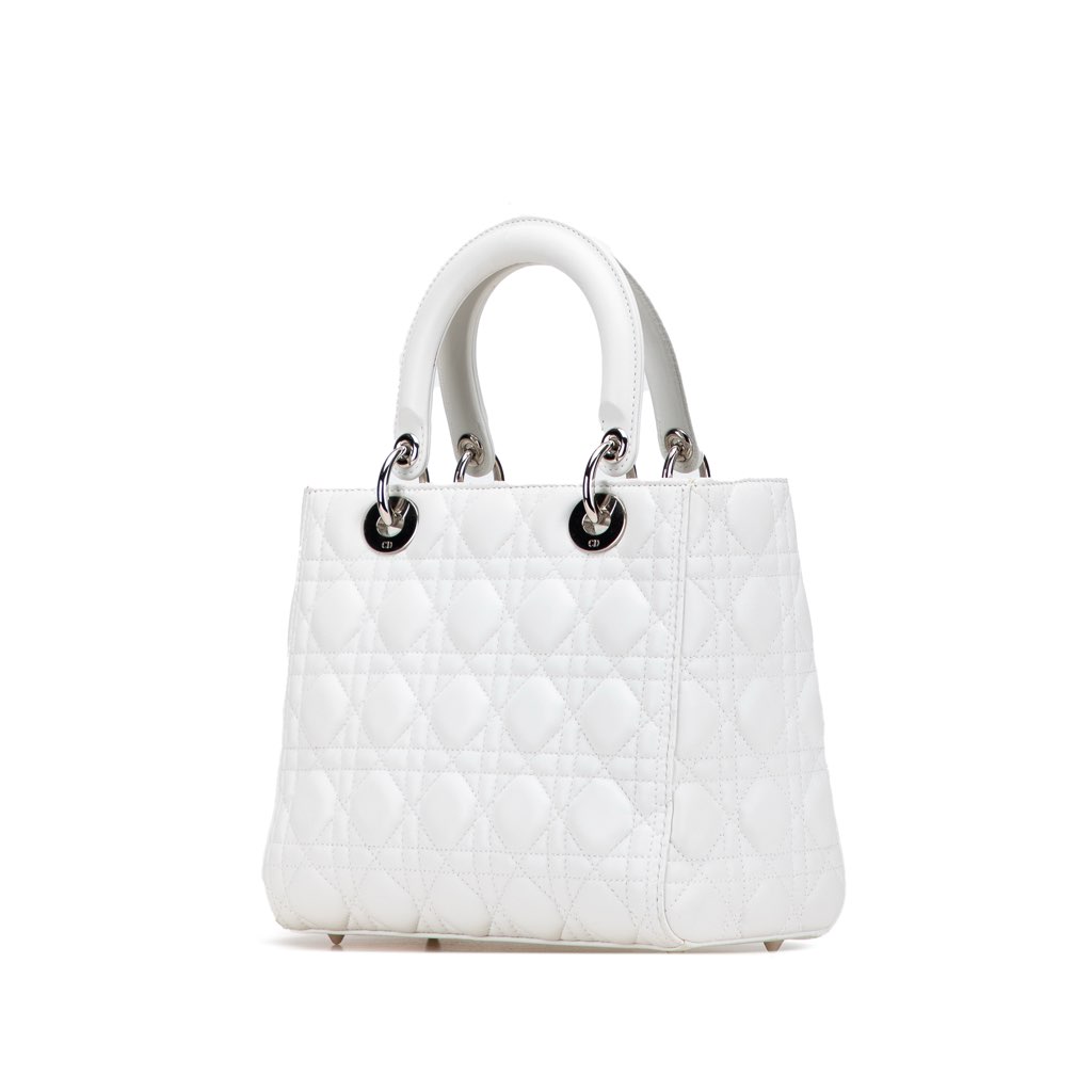 Dior Medium Lambskin Cannage Lady Dior - 2