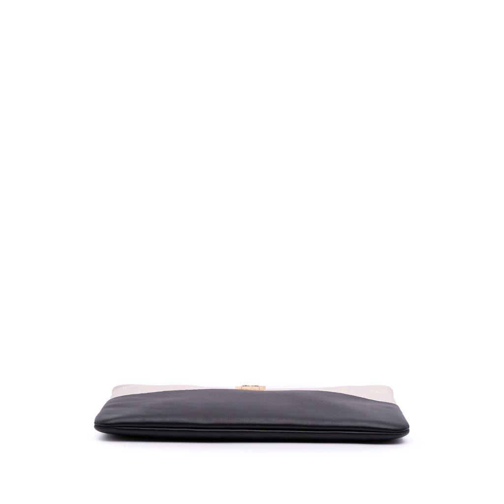 Chanel Medium Bicolor Goatskin Boy O Case Clutch - 3