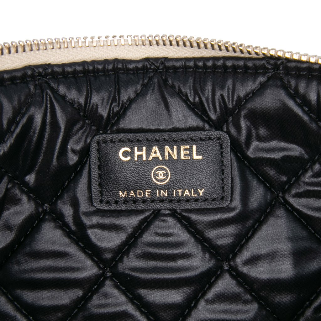 Chanel Medium Bicolor Goatskin Boy O Case Clutch - 5