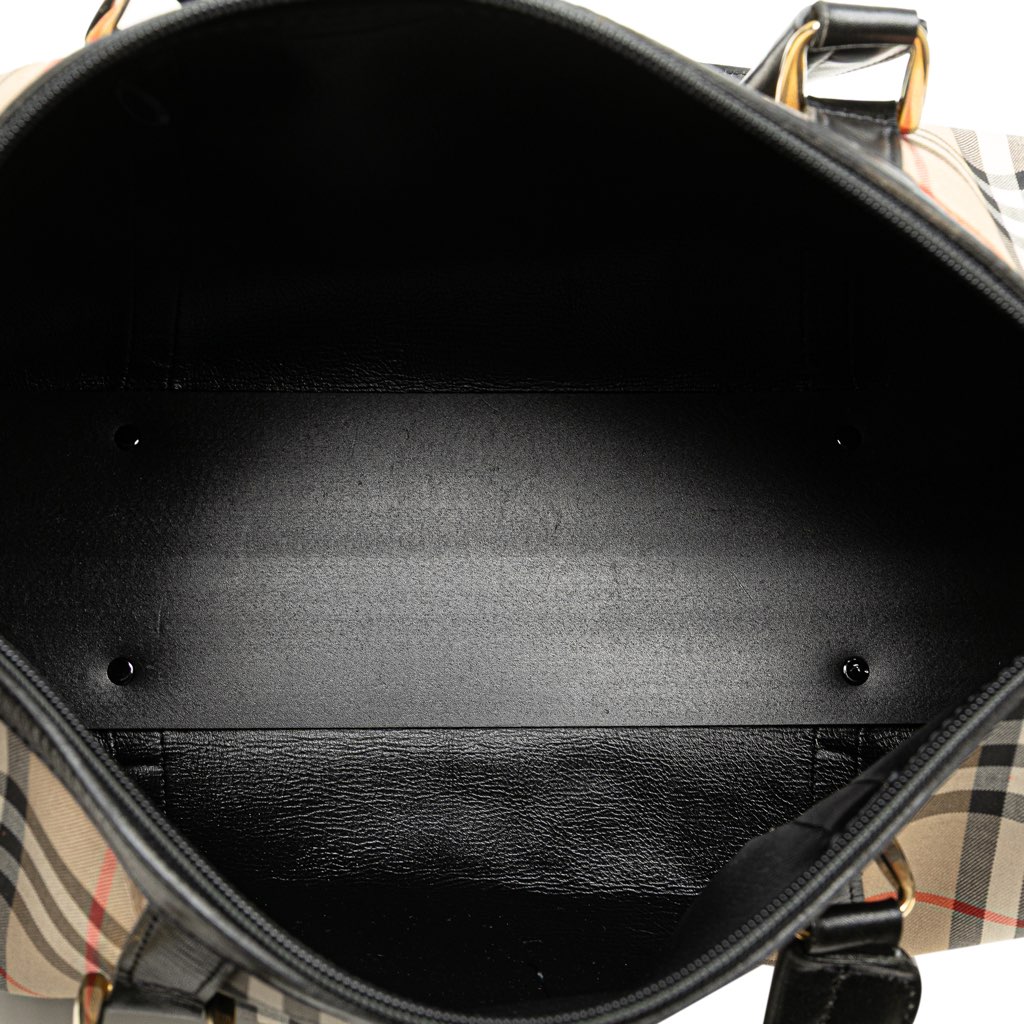 Burberry Haymarket Check Canvas Boston Bag - 4