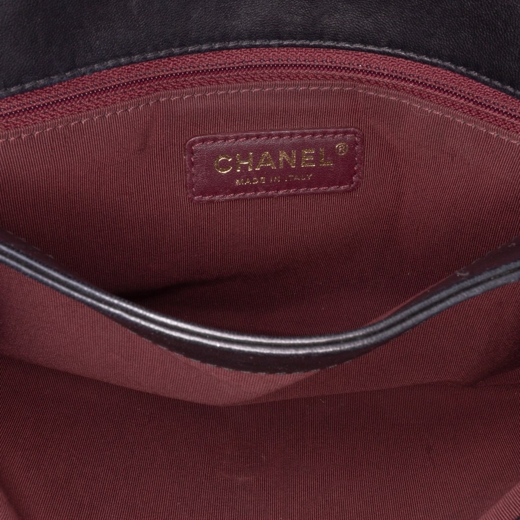 Chanel Quilted Lambskin Retro Label Shoulder Bag - 4