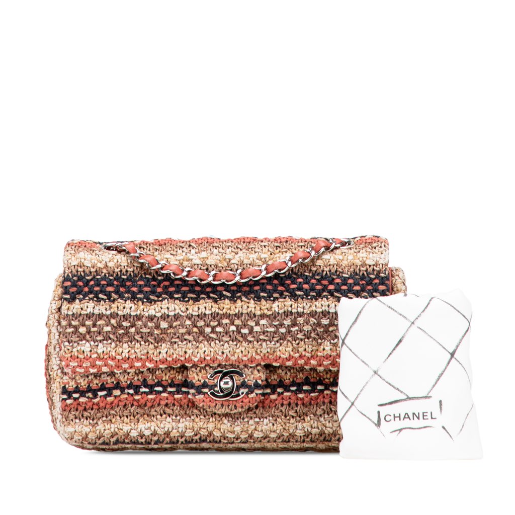 Chanel Medium Classic Tweed Double Flap - Image 12