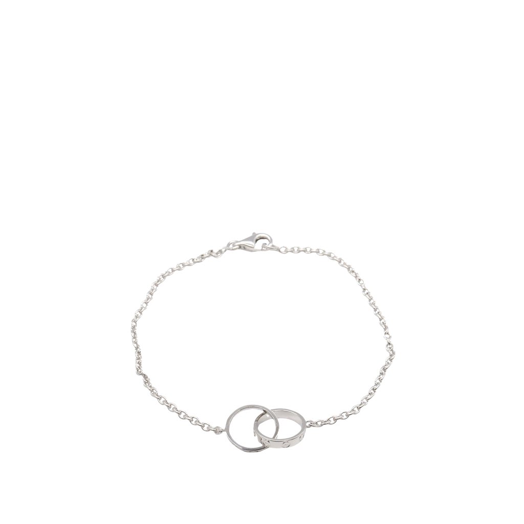 Cartier 18K White Gold Baby Love Bracelet