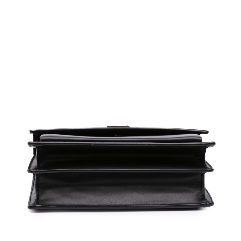 Saint Laurent Medium Leather Monogram Sunset Braided Strap Crossbody - Image 6