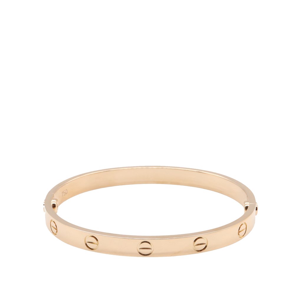 Cartier 18K Rose Gold Classic Love Bracelet - 2