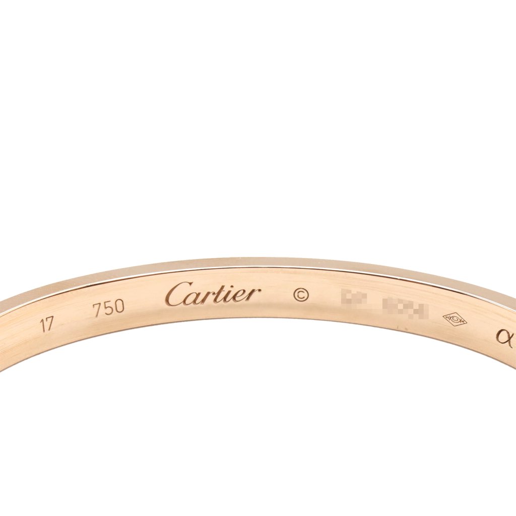 Cartier 18K Rose Gold Classic Love Bracelet - 4