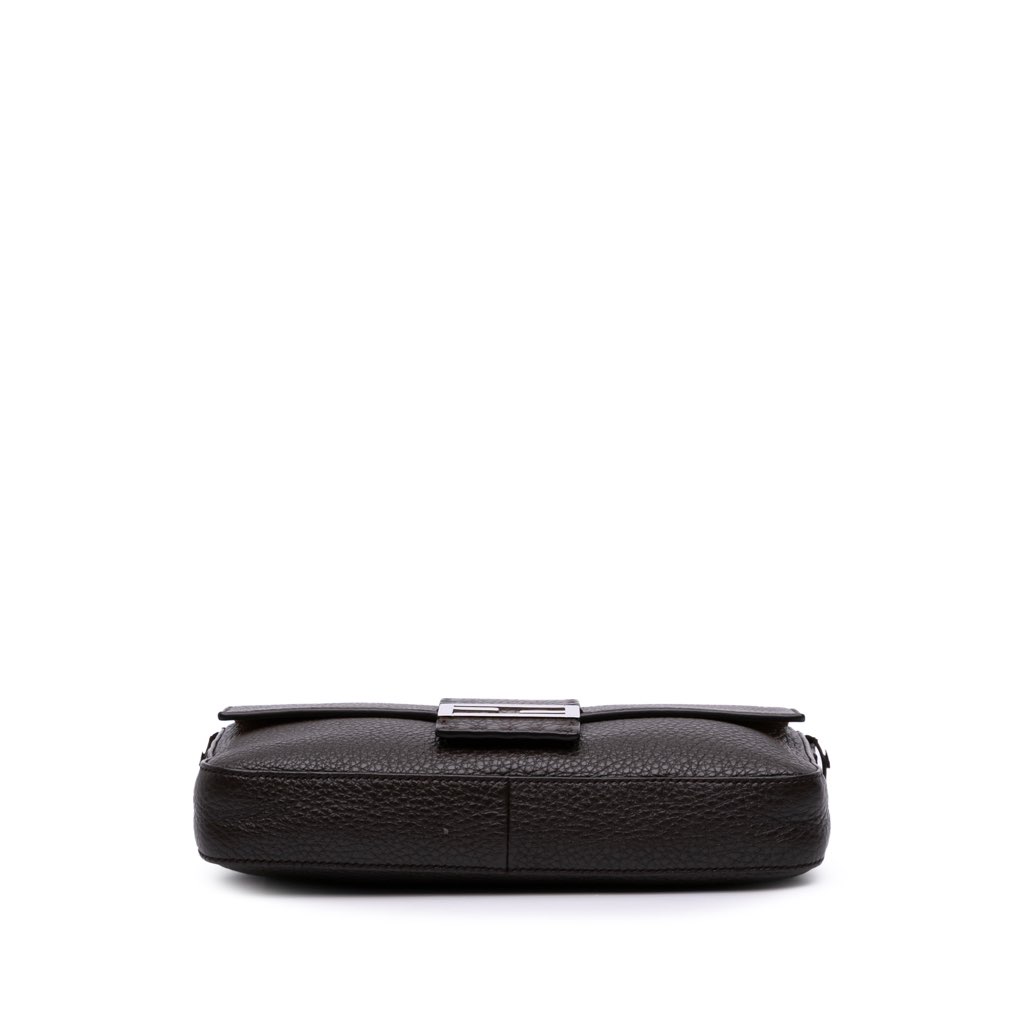 Fendi Leather Selleria Convertible Baguette Satchel - Image 6