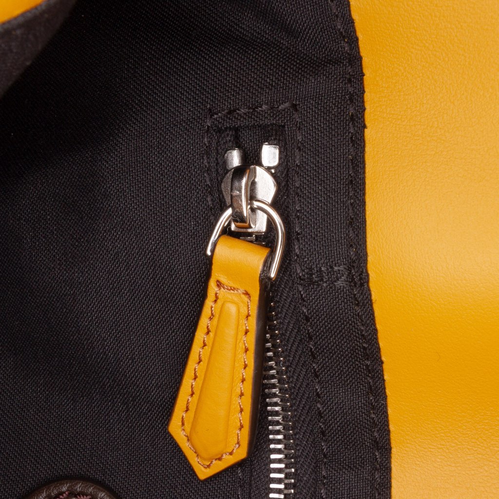 Fendi Leather Selleria Convertible Baguette Satchel - Image 10