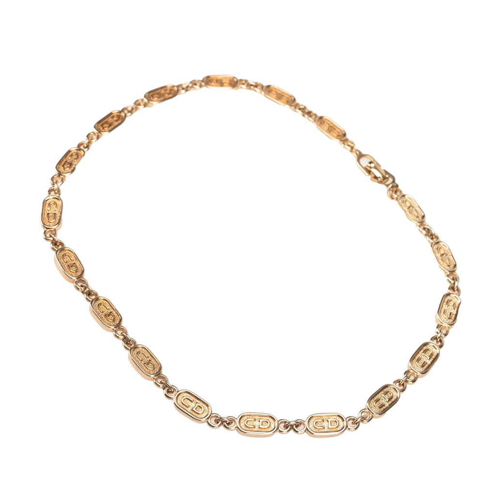 Dior Gold Plated CD Logo Link Bracelet - 2