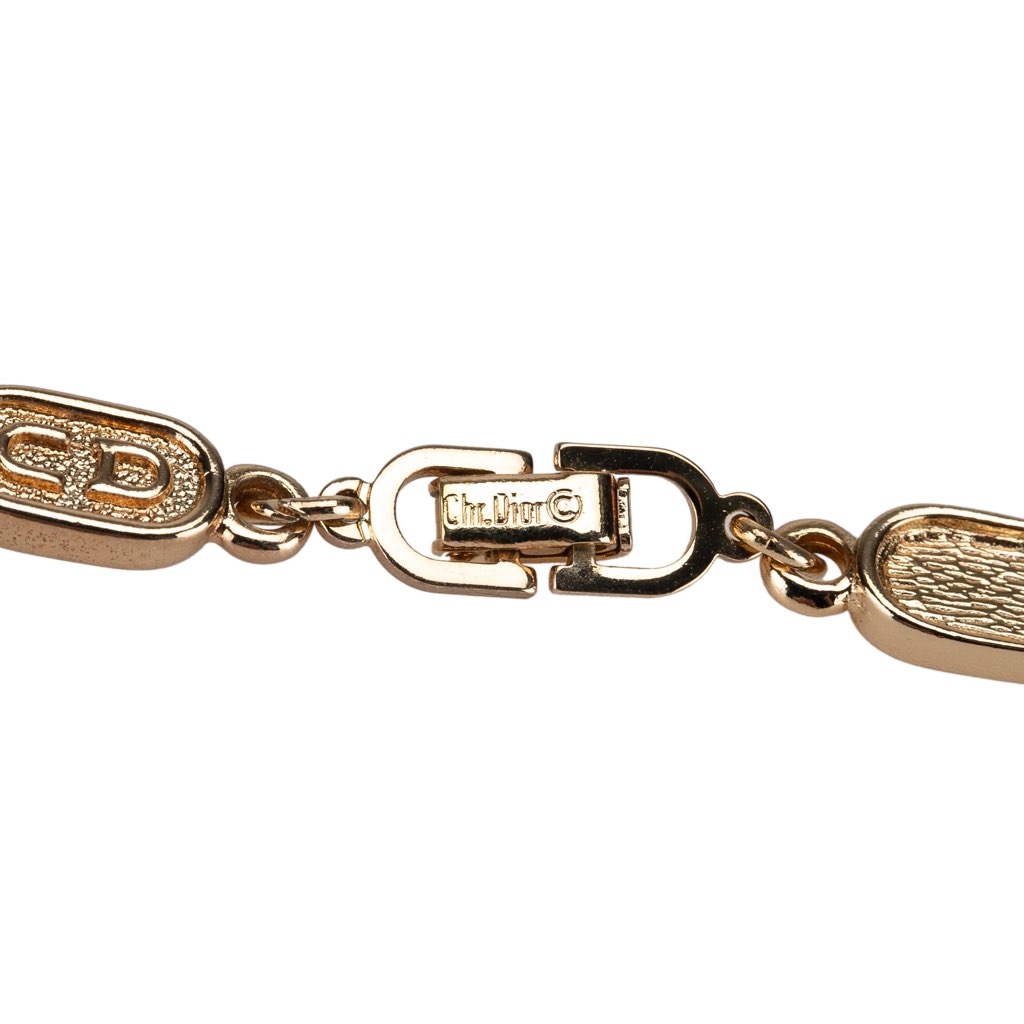 Dior Gold Plated CD Logo Link Bracelet - 4