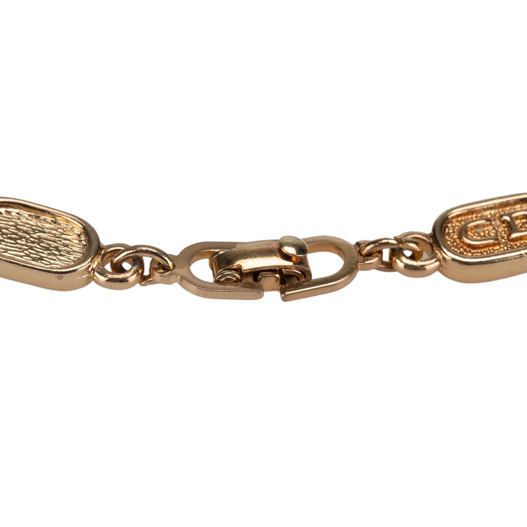 Dior Gold Plated CD Logo Link Bracelet - 5