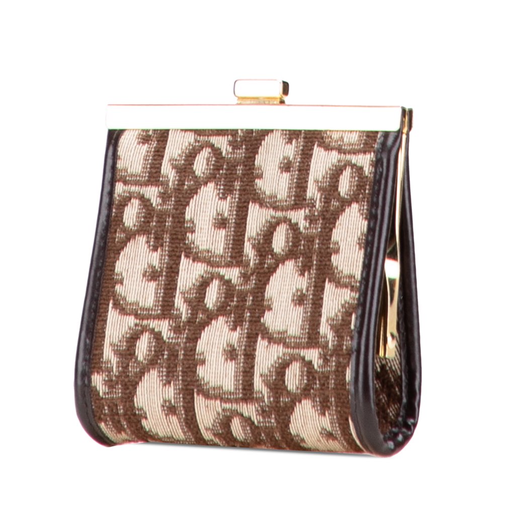 Dior Oblique Canvas Clasp Coin Pouch - 2