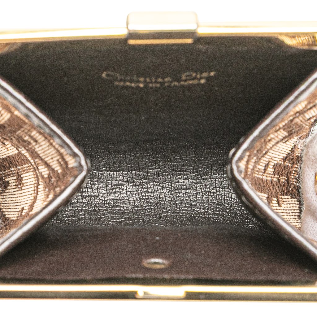 Dior Oblique Canvas Clasp Coin Pouch - 4
