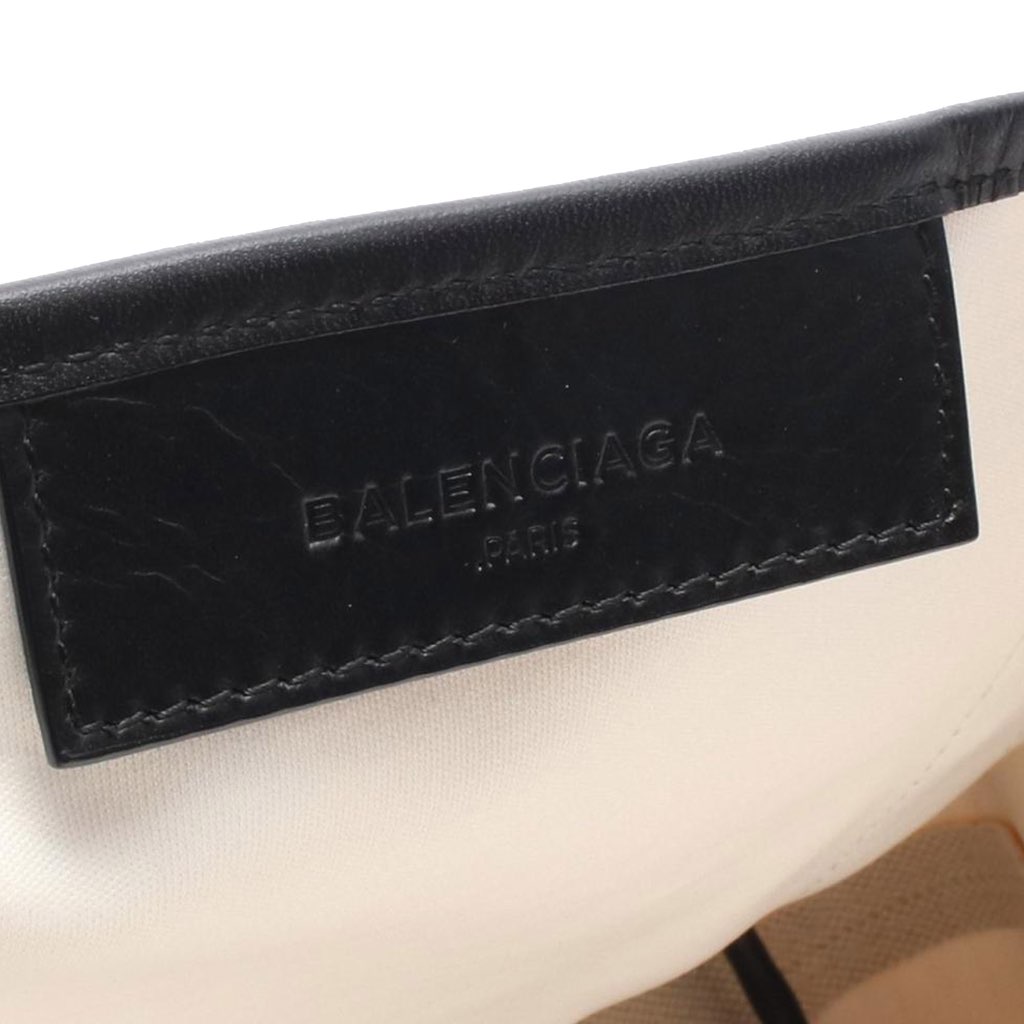 Balenciaga Canvas Navy Cabas Tote S - 4