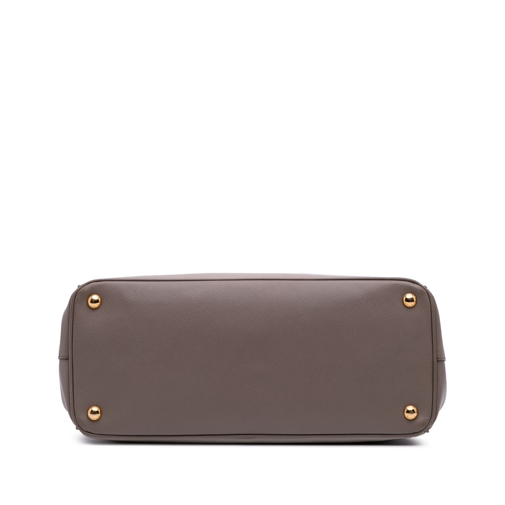 Prada Medium Bicolor Saffiano Lux Galleria Double Zip Satchel - 3