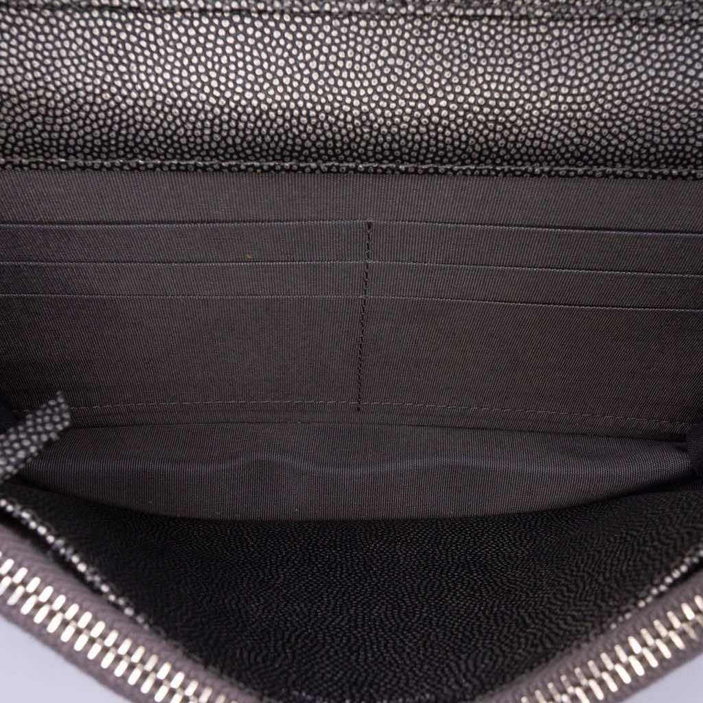 Chanel Quilted Metallic Caviar Golden Class Wallet On Chain - 4