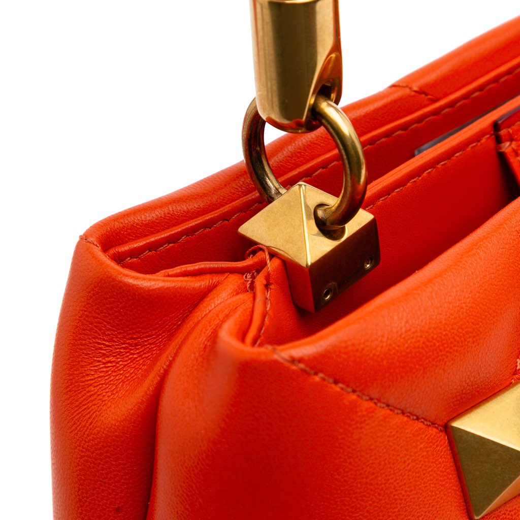 Valentino Small Nappa Roman Stud The Handle Bag - Detail 2