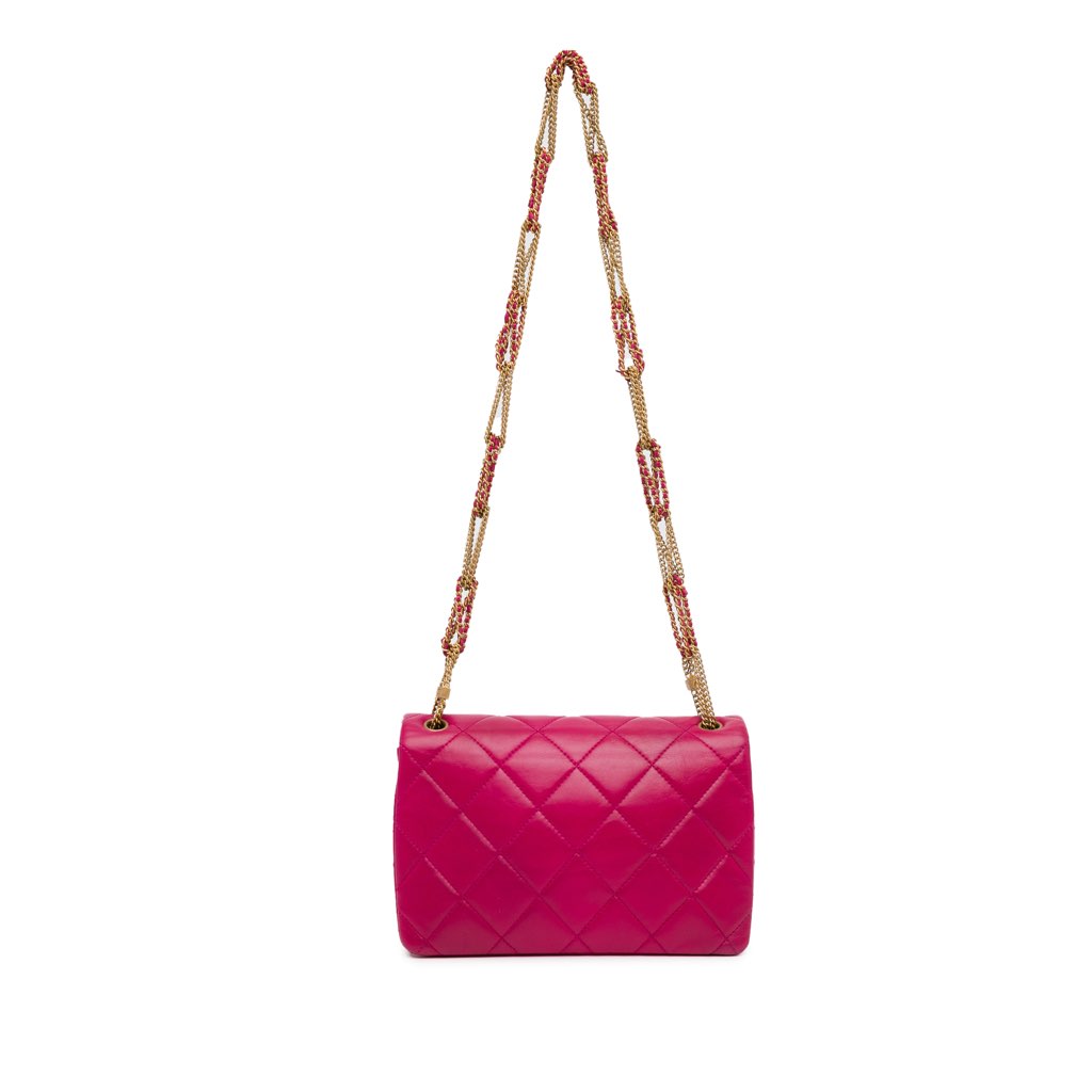 Chanel Small Quilted Lambskin On And On Chain Flap - 3