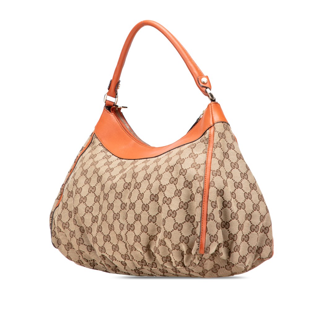 Gucci GG Canvas Abbey D Ring Shoulder Bag - Back view