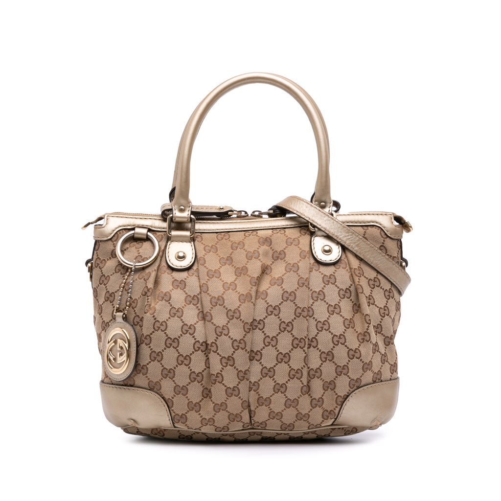 Gucci GG Canvas Sukey Satchel