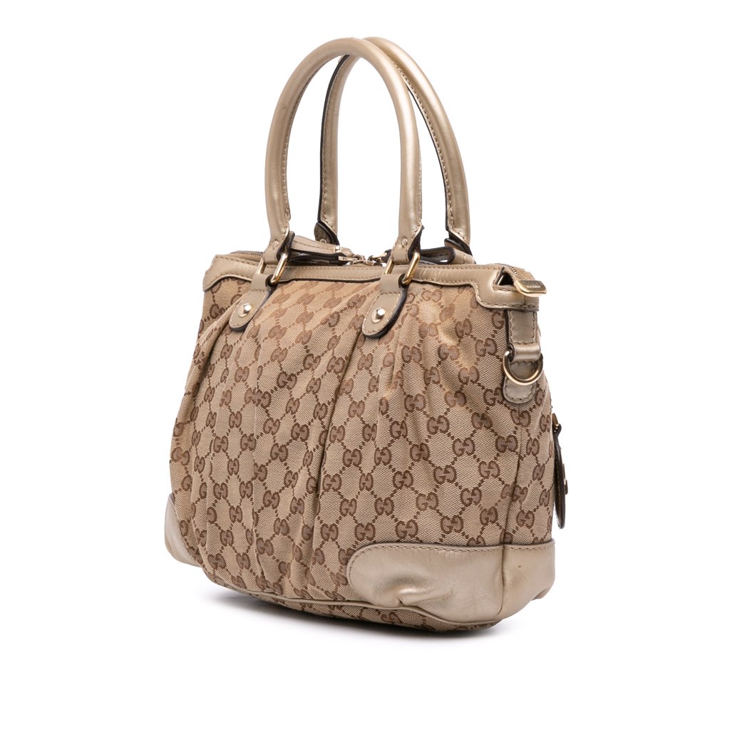 Gucci GG Canvas Sukey Satchel - Back view