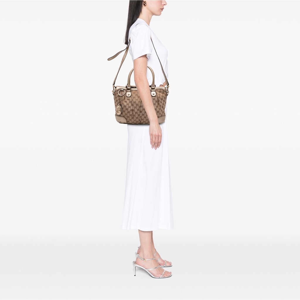 Gucci GG Canvas Sukey Satchel - Image 14