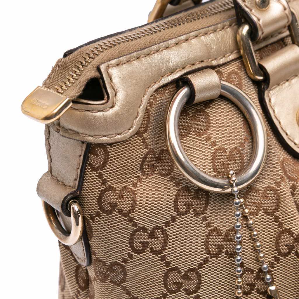 Gucci GG Canvas Sukey Satchel - Image 11