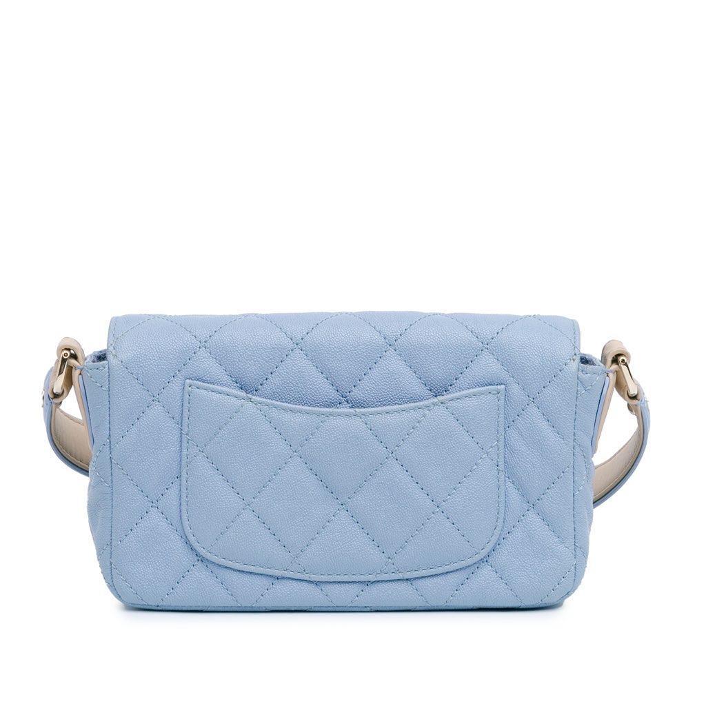 Chanel CC Quilted Caviar Single Flap - 2