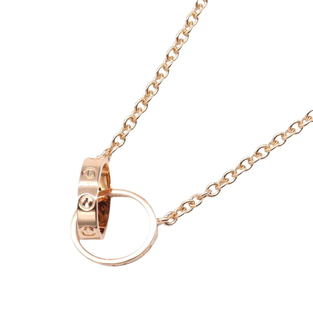 Cartier 18K Rose Gold Baby Love Necklace - 2