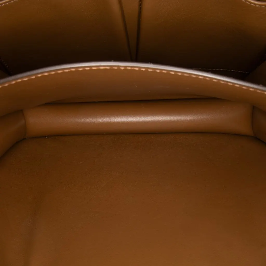 Celine Medium Calfskin Classic Box Brown Leather Good - Model View
