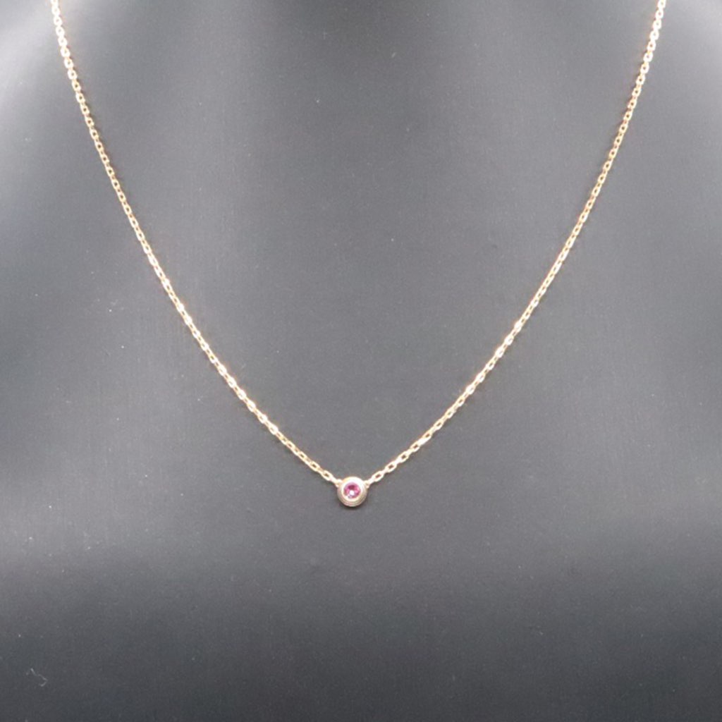 Cartier 18K Rose Gold and Pink Saphhire d'Amour Pendant Necklace - 4