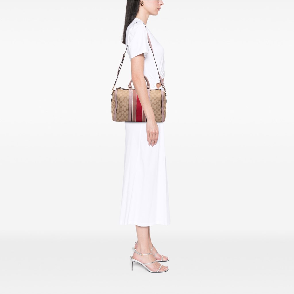 Gucci GG Canvas Web Joy Boston Bag - Image 14