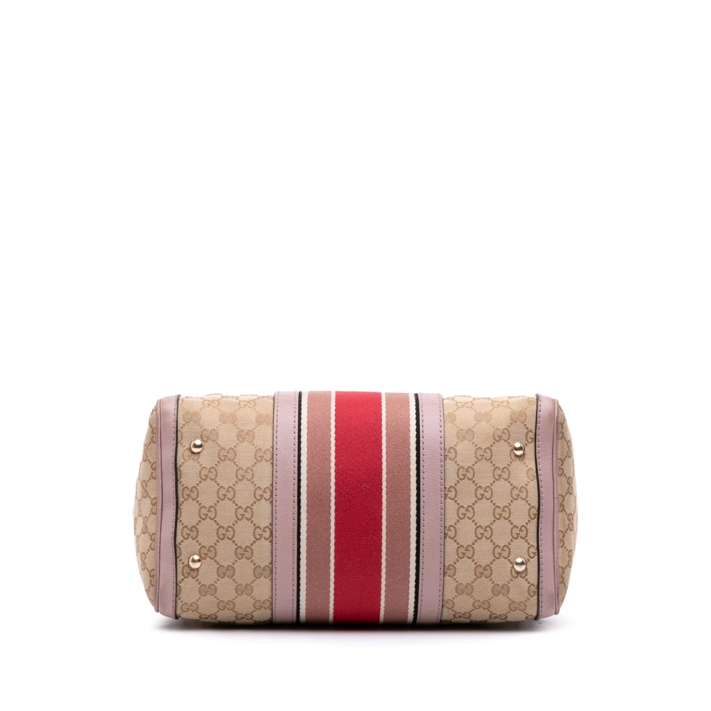 Gucci GG Canvas Web Joy Boston Bag - Image 6
