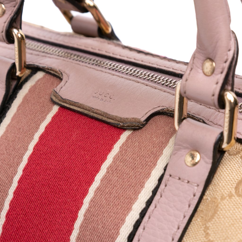 Gucci GG Canvas Web Joy Boston Bag - Image 11
