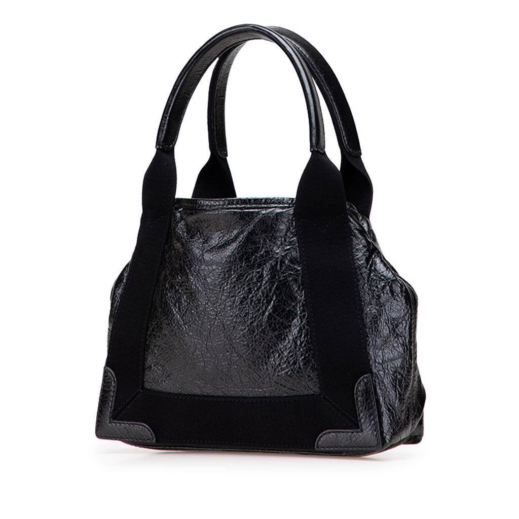 Balenciaga Leather Navy Cabas Tote XS - 2