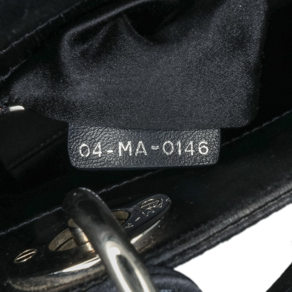 Dior Mini Satin Cannage Strass Crystal Embellished Lady Dior - Side view