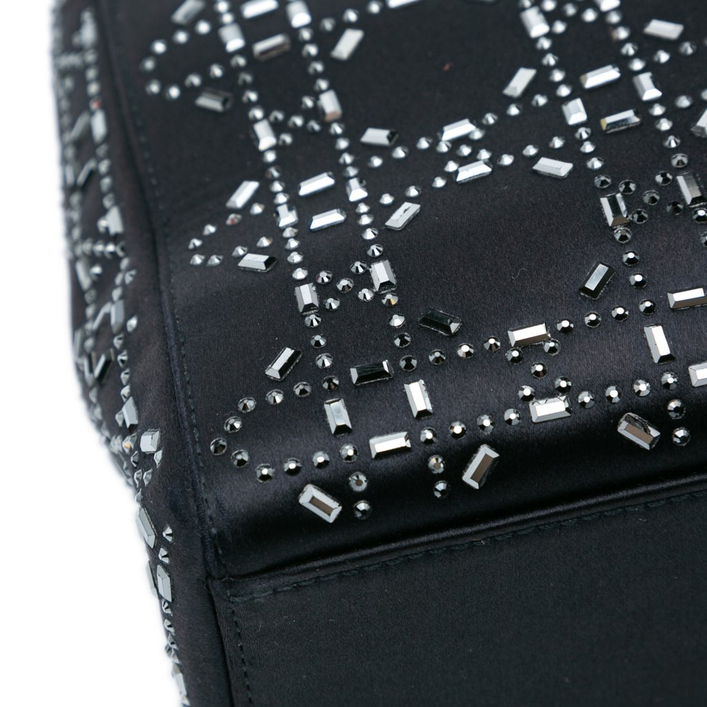 Dior Mini Satin Cannage Strass Crystal Embellished Lady Dior - Detail 2