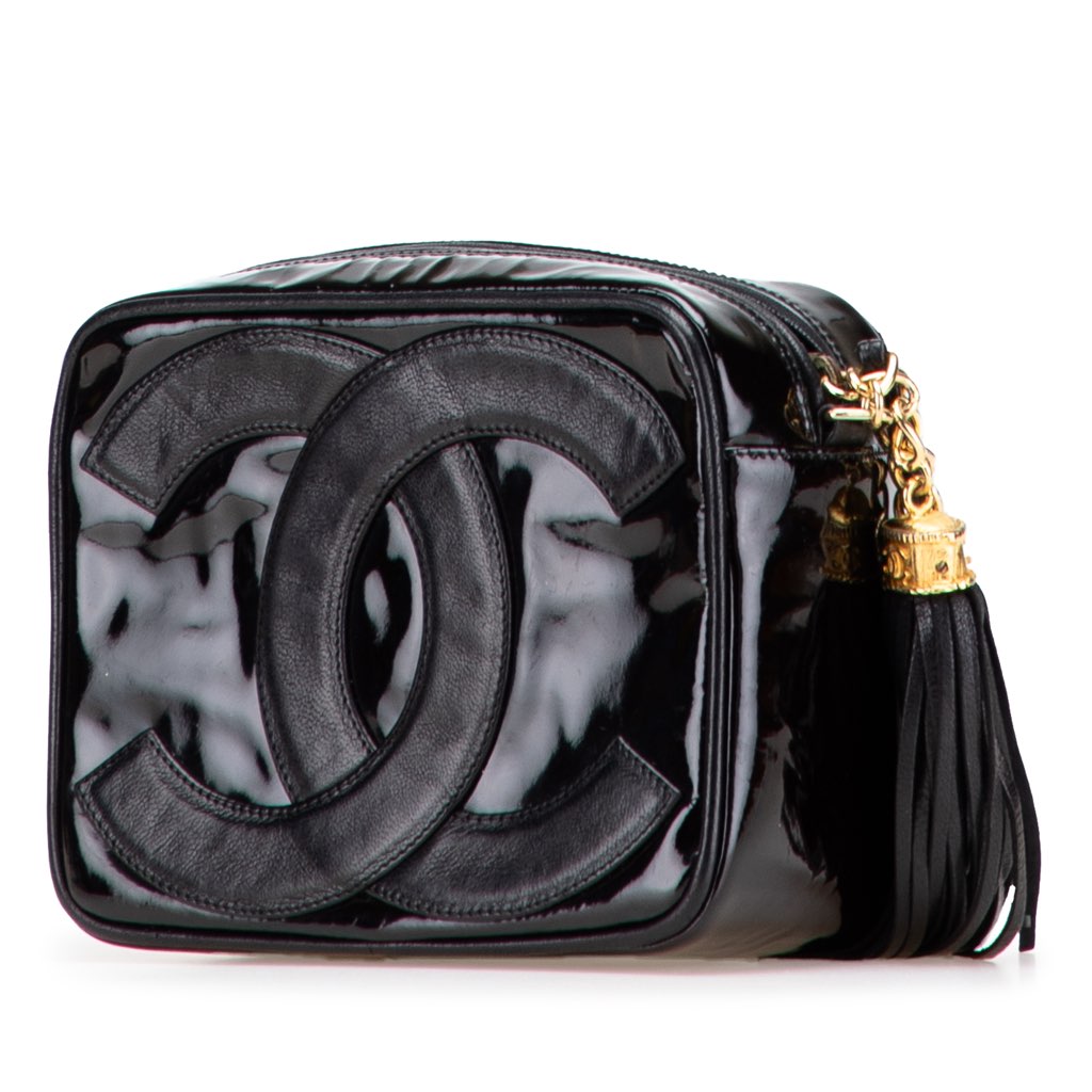 Chanel CC Patent Tassel Camera Bag - 2