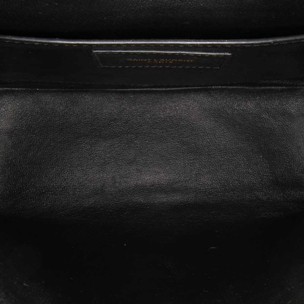 Saint Laurent Medium Lambskin Monogram Vicky Chain Bag - 4