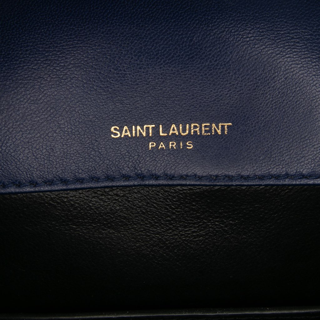 Saint Laurent Medium Lambskin Monogram Vicky Chain Bag - Side view