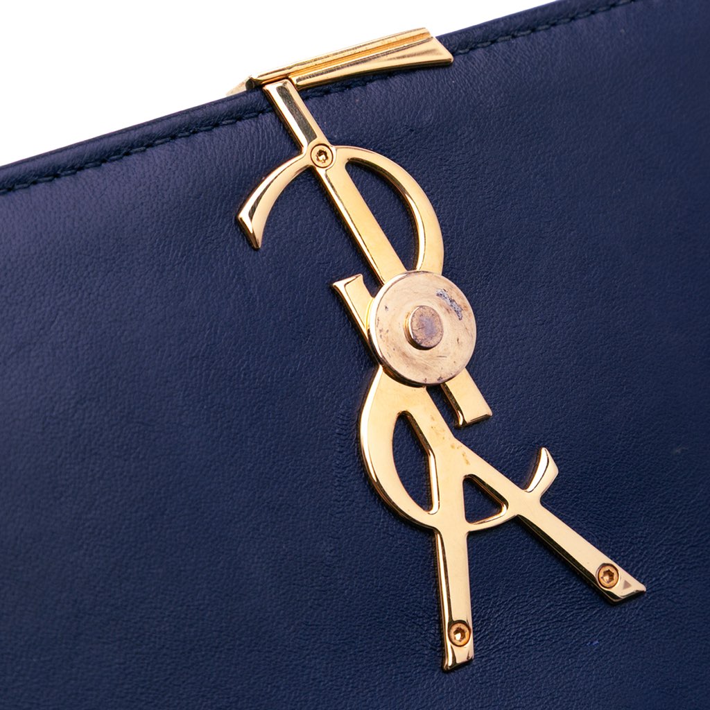 Saint Laurent Medium Lambskin Monogram Vicky Chain Bag - Image 10