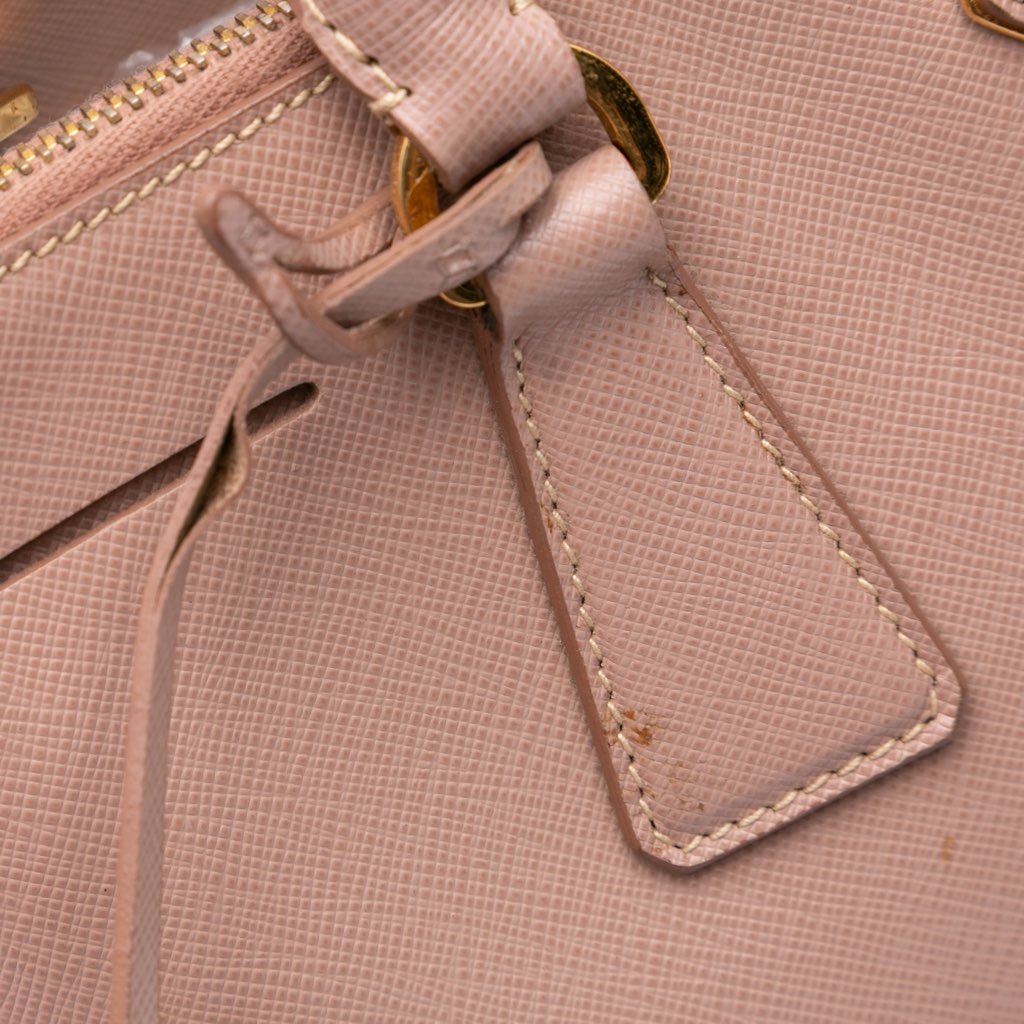 Prada Large Saffiano Lux Galleria Double Zip Satchel - Image 11