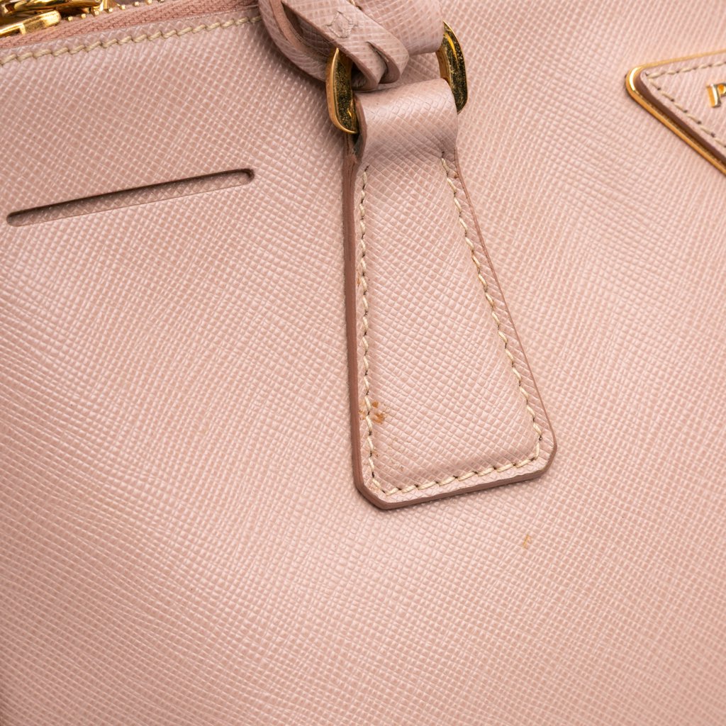 Prada Large Saffiano Lux Galleria Double Zip Satchel - Image 12