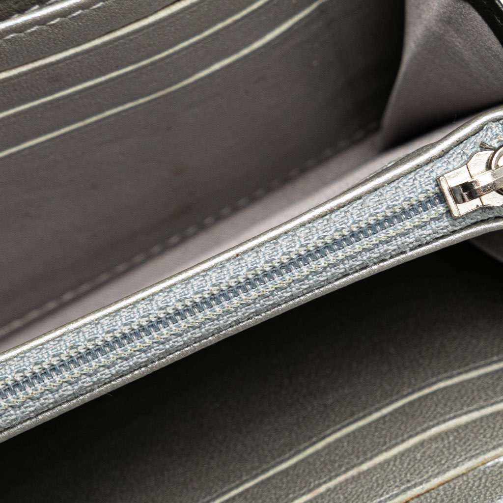 Chanel CC Embossed Calfskin Camellia Flap Wallet - 4