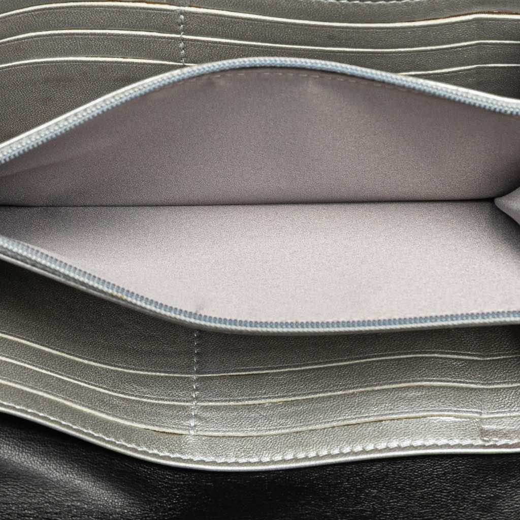 Chanel CC Embossed Calfskin Camellia Flap Wallet - 5