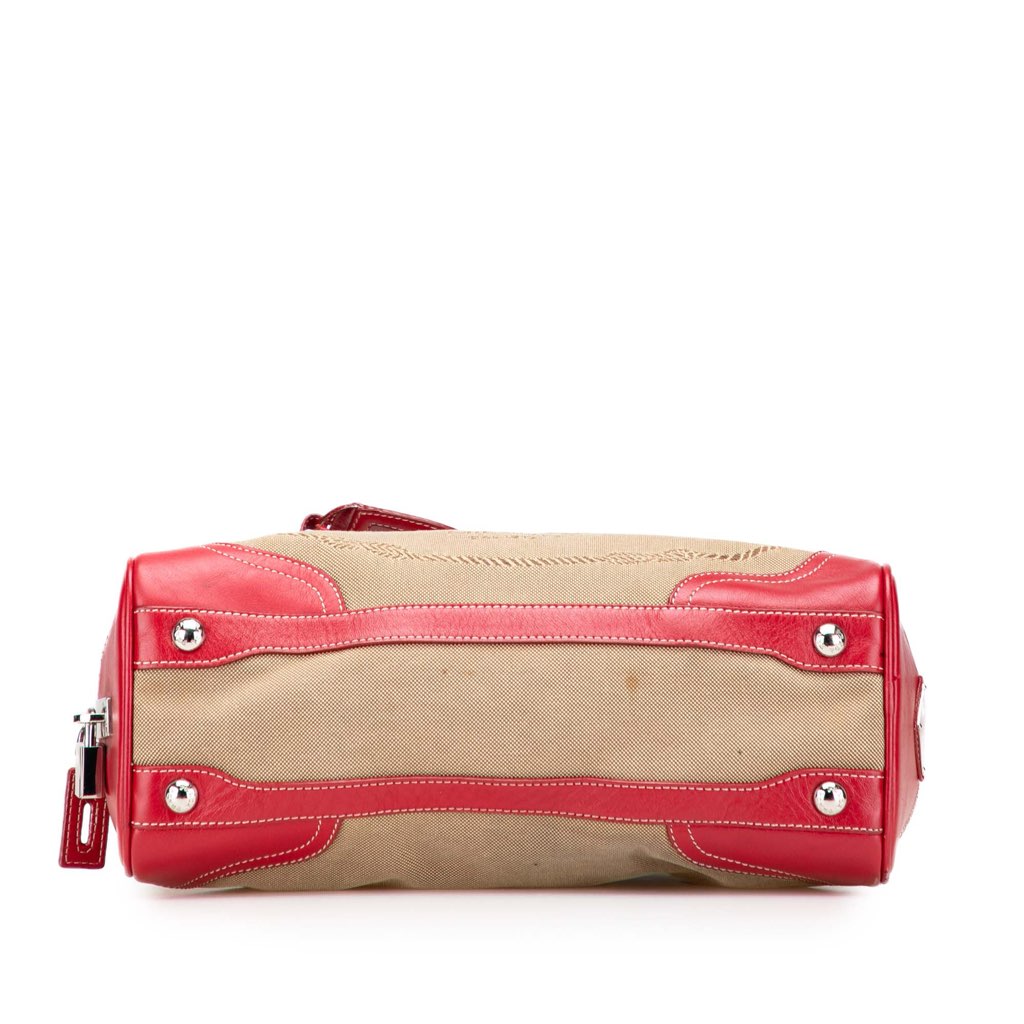 Prada Canvas Canapa Logo Shoulder Bag - 3