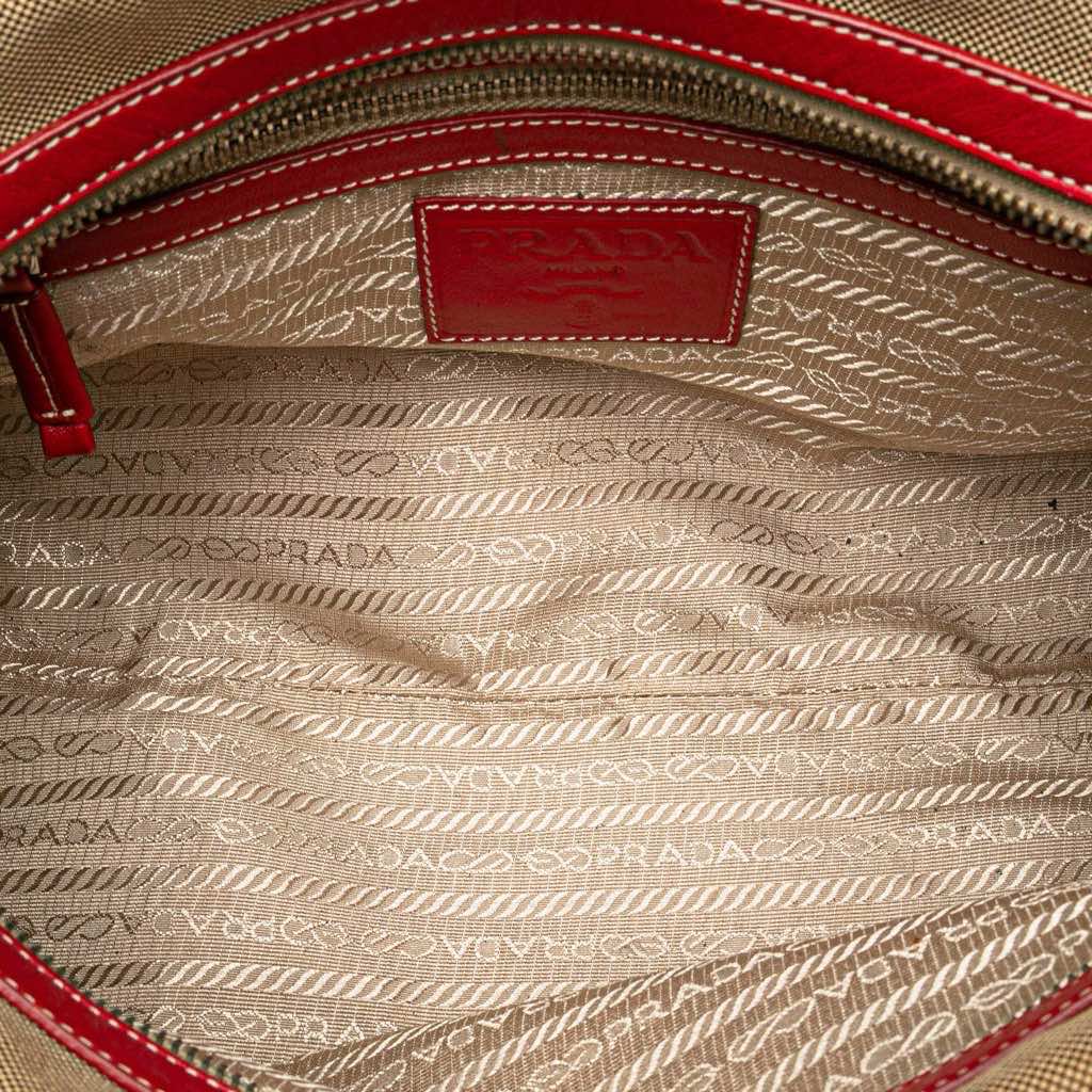 Prada Canvas Canapa Logo Shoulder Bag - 4