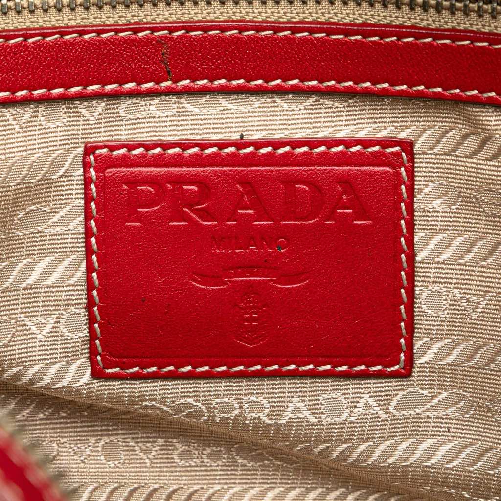 Prada Canvas Canapa Logo Shoulder Bag - 5