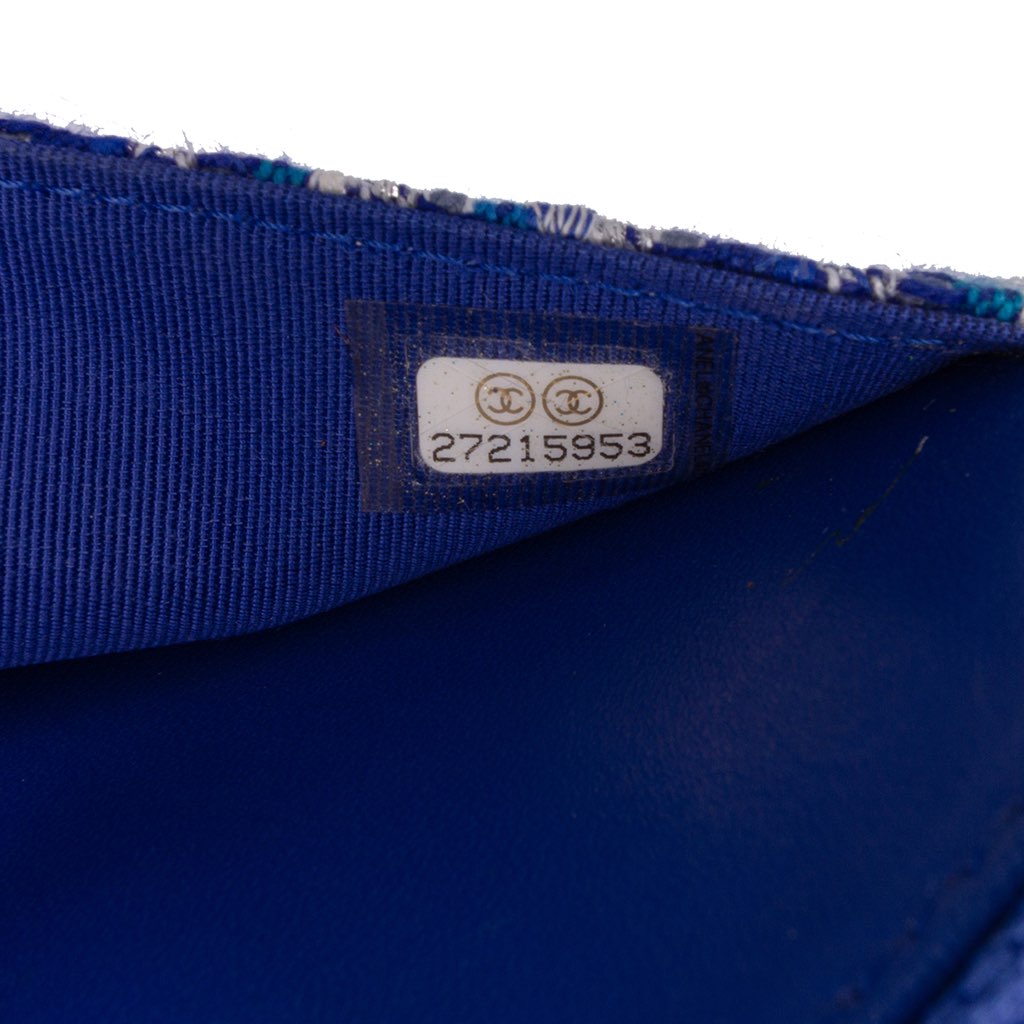 Chanel Quilted Boucle Tweed Charm Wallet On Chain - Detail 1